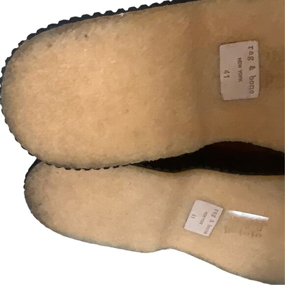 Rag & Bone Sloane Suede Platform Lace Up Combat Boots Size 41 - Picture 10 of 16